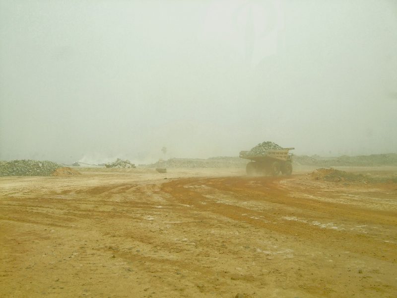 A haul truck in Newmont’s Ahafo gold pit in Ghana