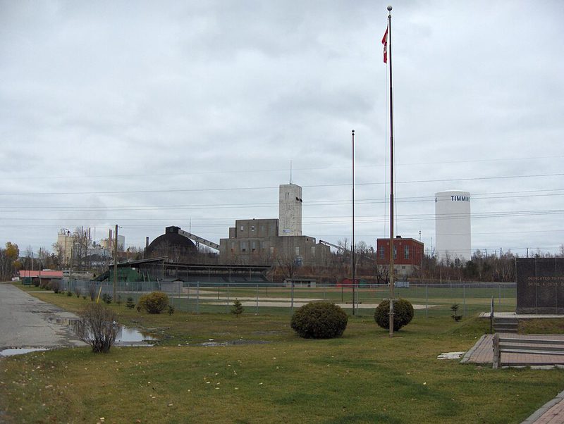 La mine d’or Hollinger à Timmins (Ontario), qui fait partie de Porcupine, en 2006